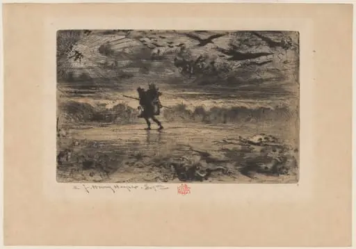 Le Peintre de Marine (The Marine Painter), by Félix-Hilaire Buhot