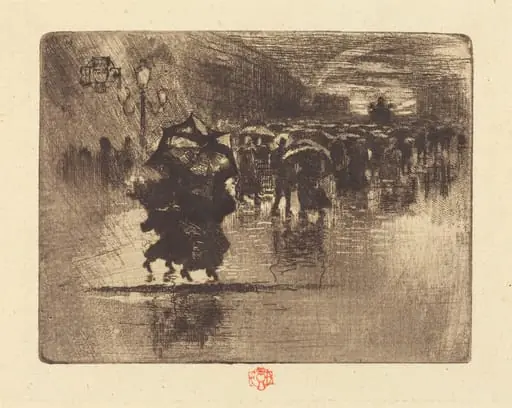 Le Petit Enterrement (The Burial - Small Plate), by Félix-Hilaire Buhot