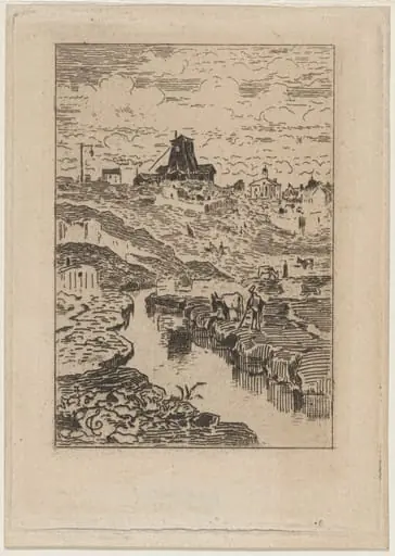 Le Puits de la Butte-aux-Cailles, by Félix-Hilaire Buhot
