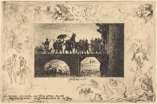 Le soir même... (The same evening...), by Félix-Hilaire Buhot