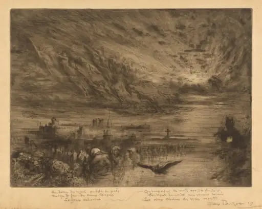 Les Esprits des Villes Mortes (Spirits from the Cities of the Dead), by Félix-Hilaire Buhot