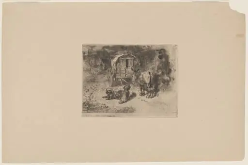 Les Gardiens du Logis, by Félix-Hilaire Buhot