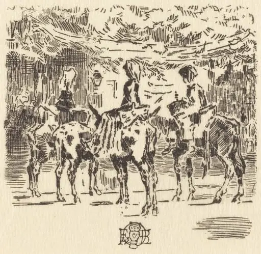 Les Petits Anes de Luchon, by Félix-Hilaire Buhot
