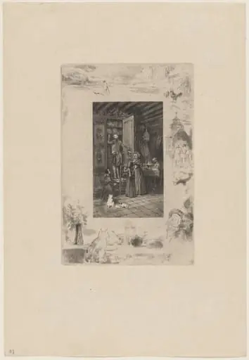 Les Vieux, by Félix-Hilaire Buhot