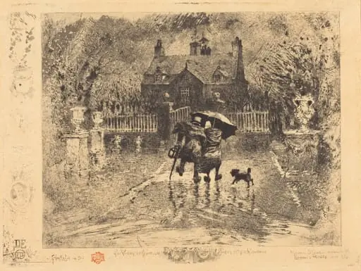 Les Voisins de Campagne (Country Neighbors), by Félix-Hilaire Buhot