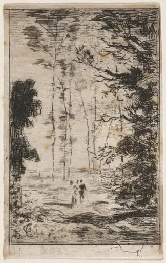 Petit paysage en hauteur (Small Landscape), by Félix-Hilaire Buhot