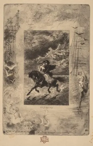 Ryno et Hermangarde (Ryno and Hermangarde), by Félix-Hilaire Buhot
