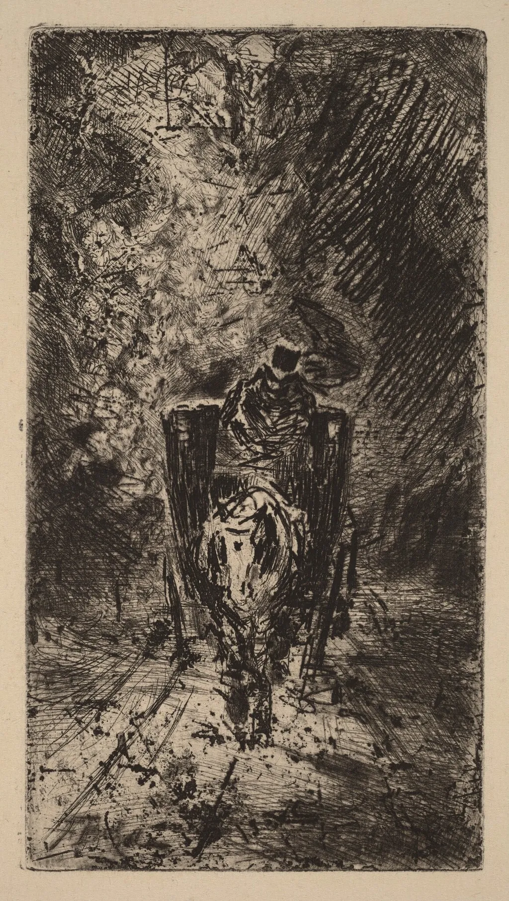Spleen et Idéal, by Félix-Hilaire Buhot, ink, 1876