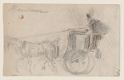 The Cab, by Félix-Hilaire Buhot