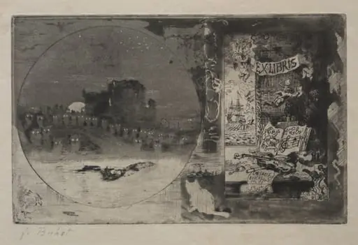 The Castle of the Owls, by Félix-Hilaire Buhot