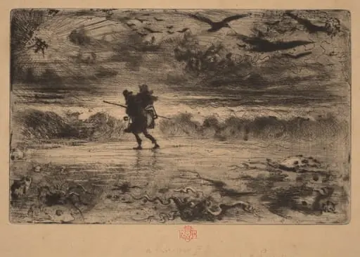 The Marine Painter (Le Peintre de Marine), by Félix-Hilaire Buhot
