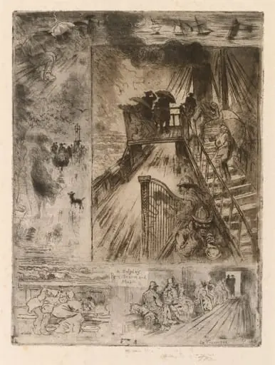The Passage, by Félix-Hilaire Buhot