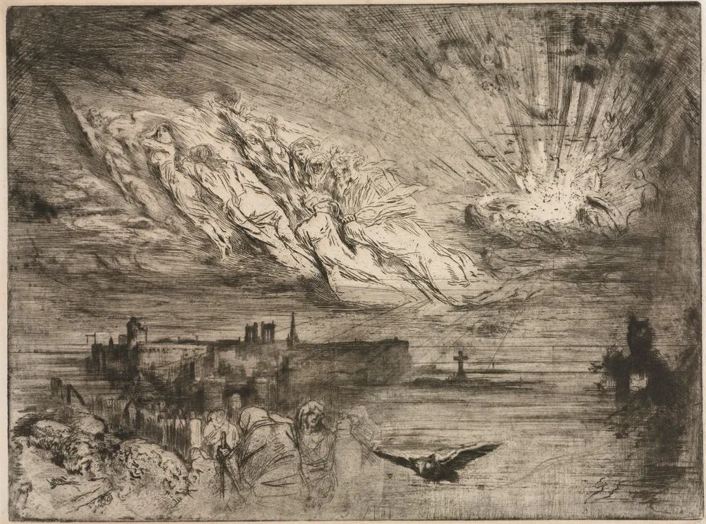 The Spirits from the Cities of the Dead, by Félix-Hilaire Buhot, 1885