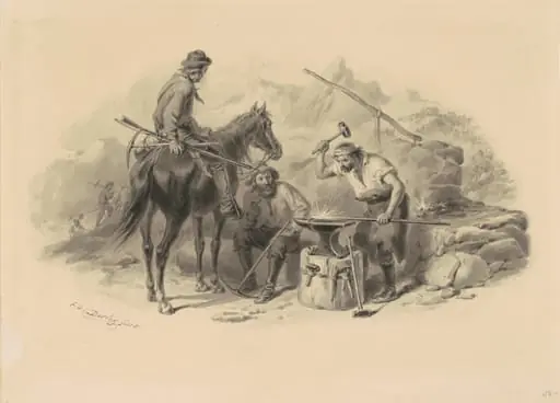 Blacksmith in the Goldfields, by Felix Octavius Carr Darley