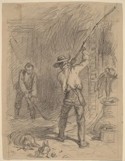 Man Flailing, by Felix Octavius Carr Darley