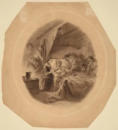 The Squatter's Death, by Felix Octavius Carr Darley