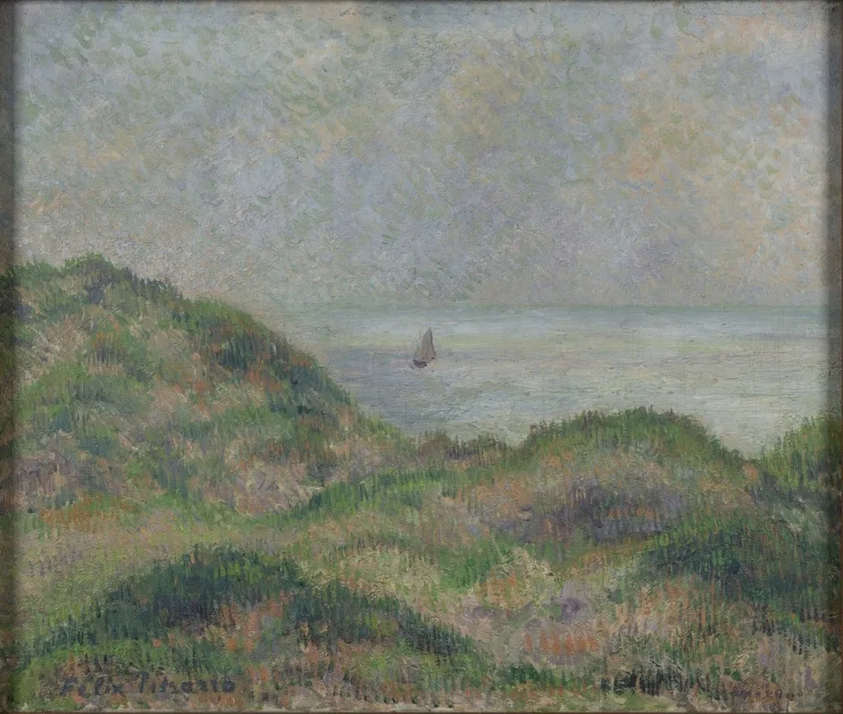 Sand Dunes at Knokke, by Félix Pissarro, oil, 1895