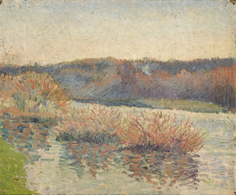 The River, by Félix Pissarro, oil, 1895