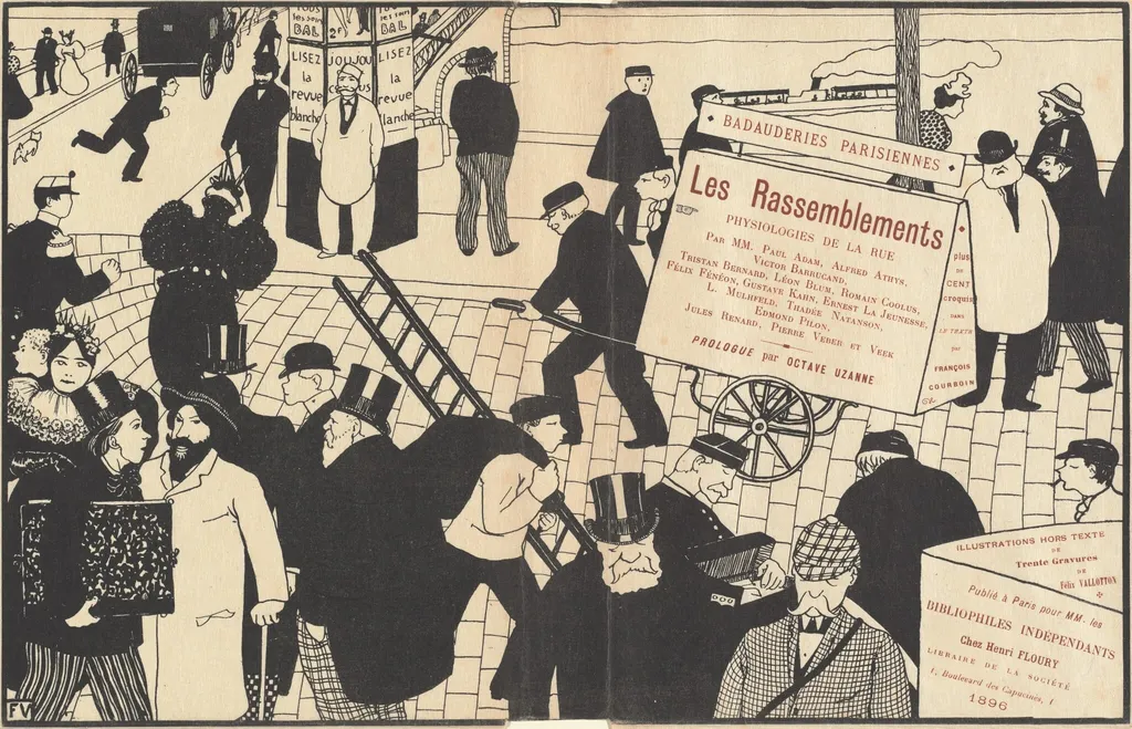 Book jacket for "Les Rassemblements", by Félix Vallotton, 1896