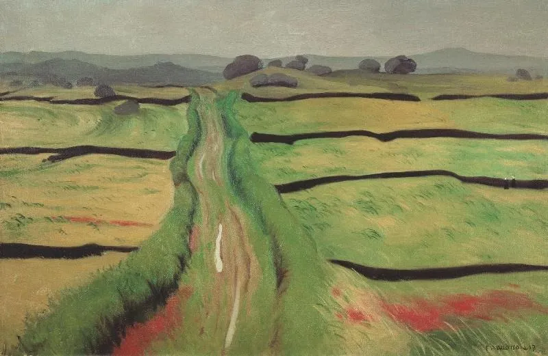 Chemin dans la lande, by Félix Vallotton, oil, 1917