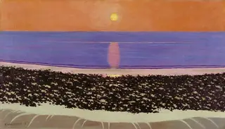 Coucher de soleil. Villerville