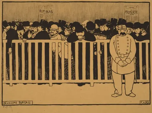 Deuxieme Bureau (Box Office), by Félix Vallotton