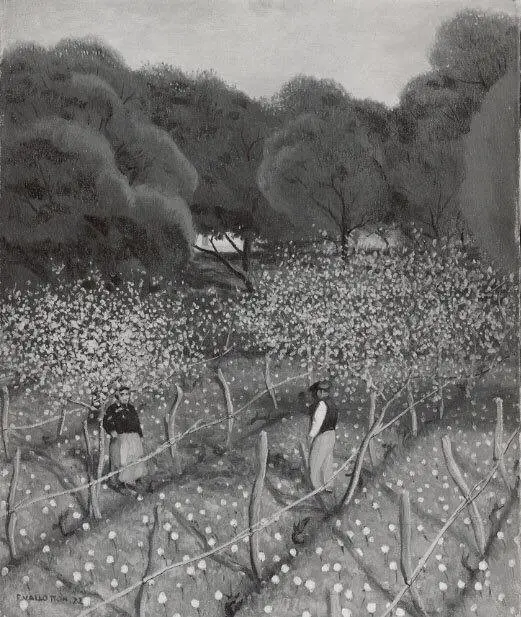 Flowering Peach Trees, Provence, by Félix Vallotton, 1922