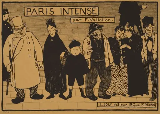 Frontispiece from "Paris Intense", by Félix Vallotton
