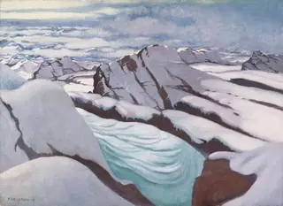 Hautes Alpes, glaciers et pics neigeux, by Félix Vallotton, 1919