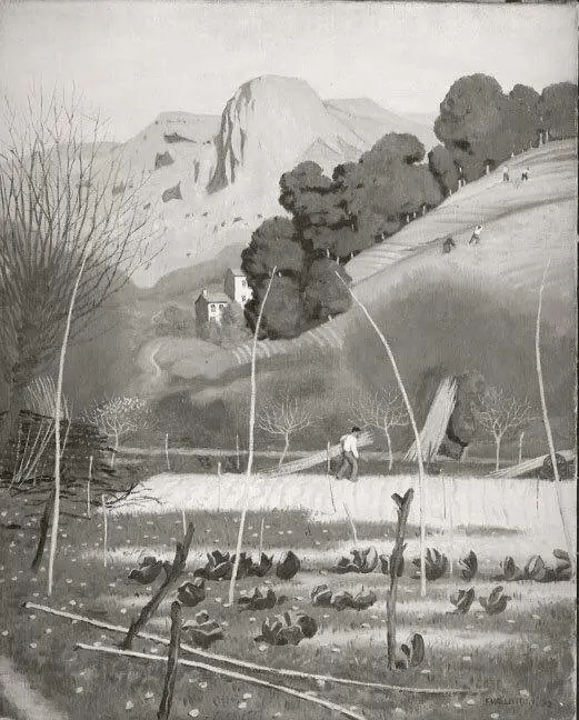 Landscape at Saint-Jeannet, Provence, by Félix Vallotton