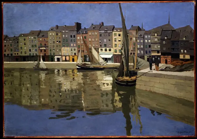 Le port de Honfleur la nuit