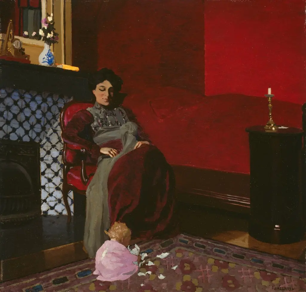 Madame Vallotton and her Niece, Germaine Aghion, by Félix Vallotton