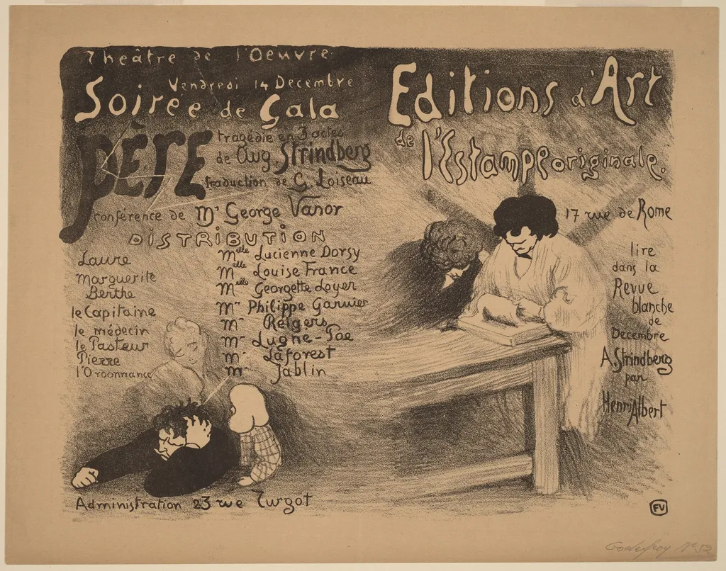 Père, by Félix Vallotton, ink, 1894