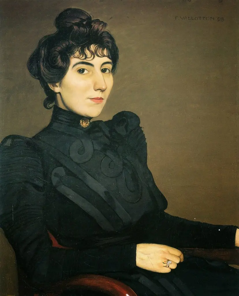 Portrait of Marthe Mellot, by Félix Vallotton