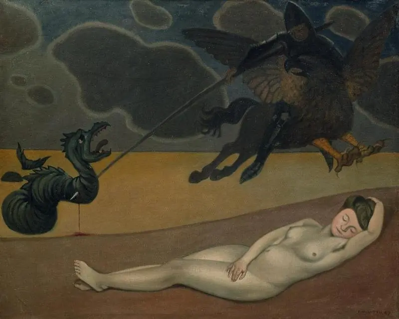 Roger délivrant Angélique, by Félix Vallotton