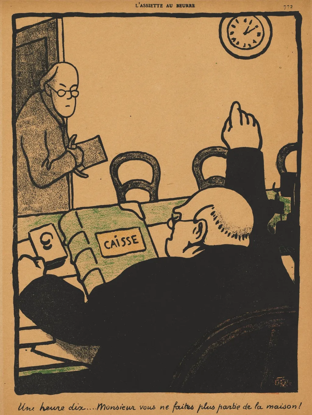 Ten past one..., by Félix Vallotton, 1901