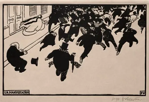 The Protest, by Félix Vallotton