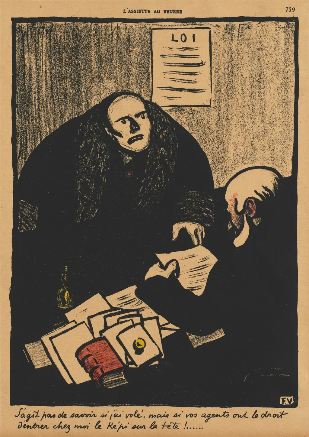 The question is, not whether..., by Félix Vallotton, 1901