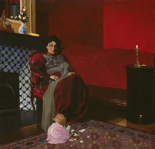 The Red Room, Etretat, by Félix Vallotton
