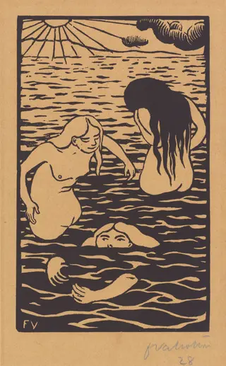Three Bathers, by Félix Vallotton