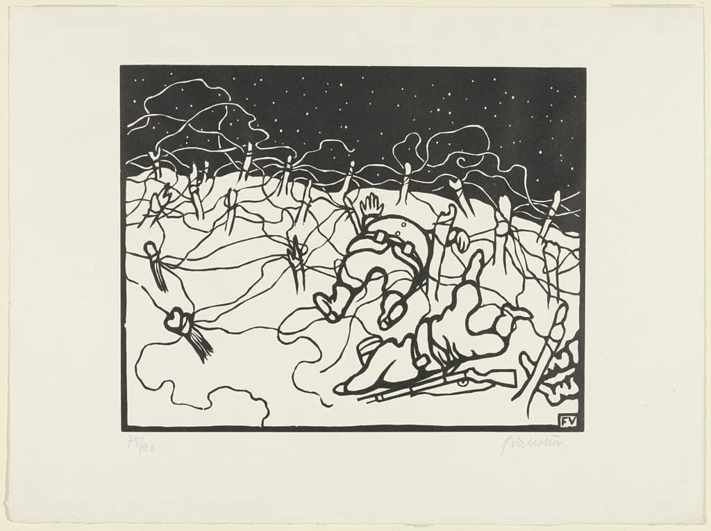 Untitled, by Félix Vallotton, ink, 1916