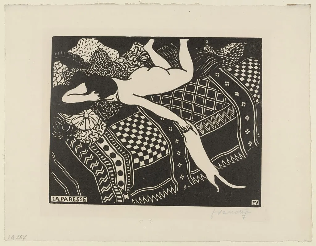 Untitled, by Félix Vallotton, ink, 1896