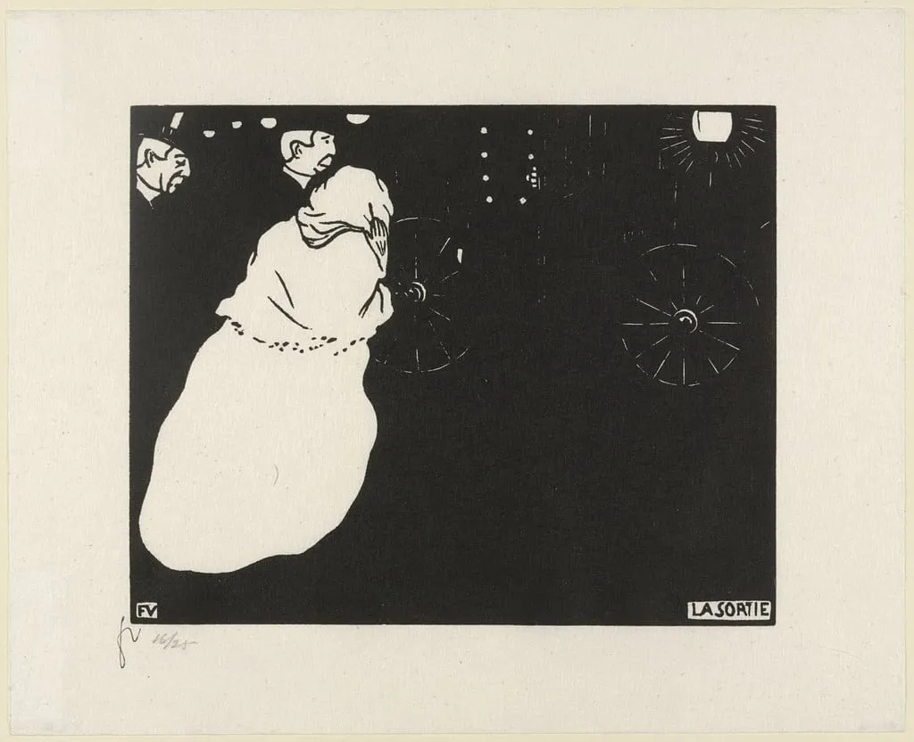 Untitled, by Félix Vallotton, ink, 1895