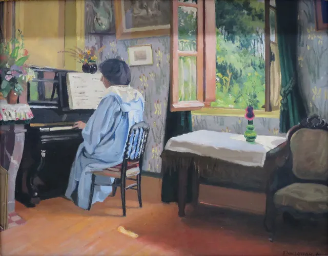 Woman at a Piano