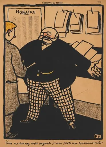 You give me your money..., by Félix Vallotton
