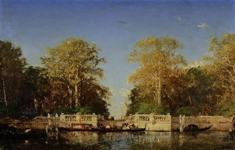 A view in Venice, by Félix Ziem