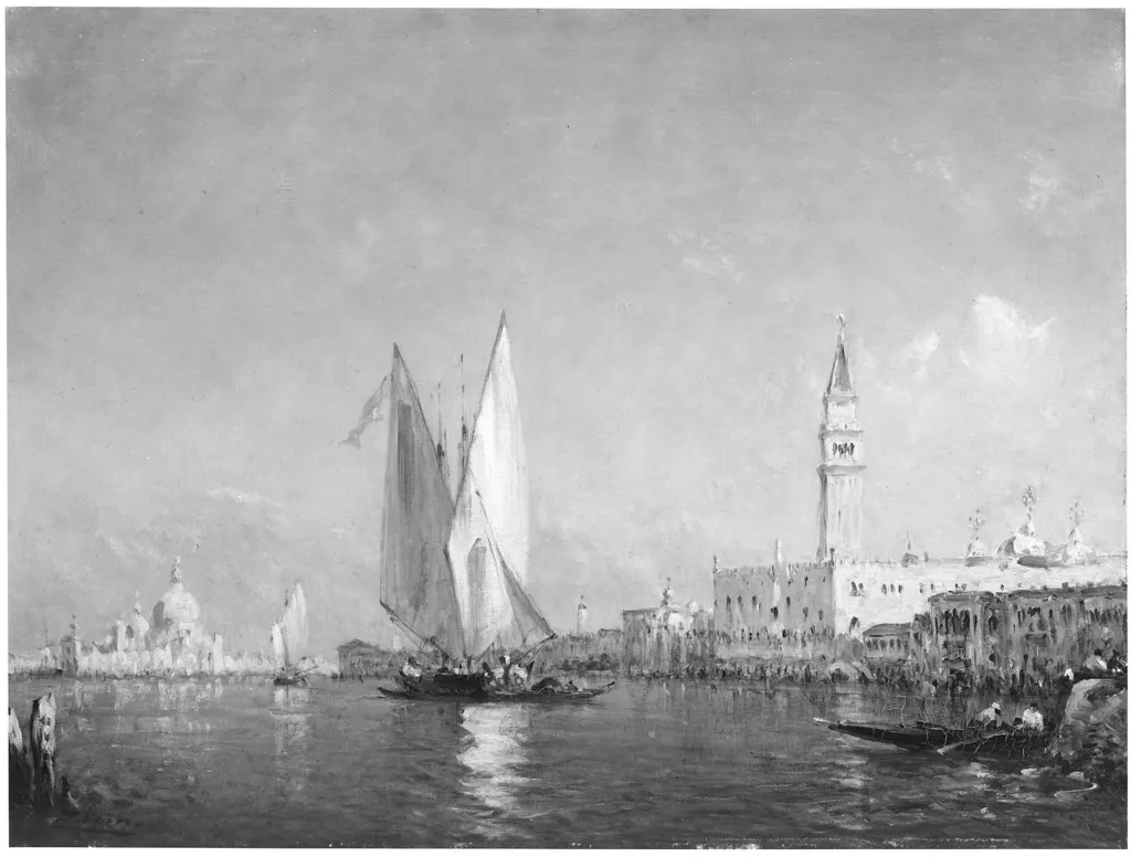 Bacino di San Marco, Venice, by Félix Ziem, oil, 1871