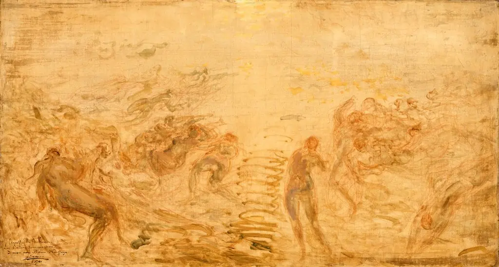 Mermaids Under Water, by Félix Ziem