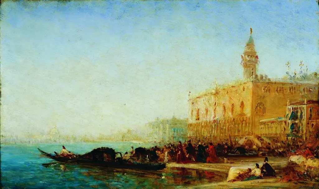 Venice - the grand canal, by Félix Ziem