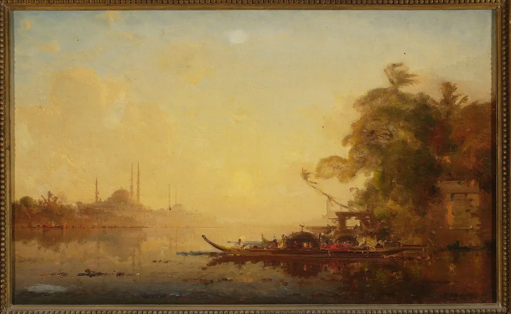 View of Constantinople, by Félix Ziem, oil, 1890
